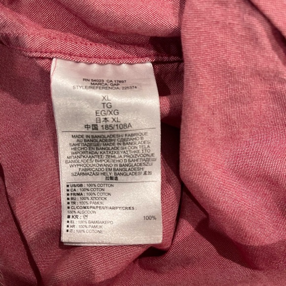 Gap Men’s Long Sleeve Polo Shirt - Picture 5 of 5